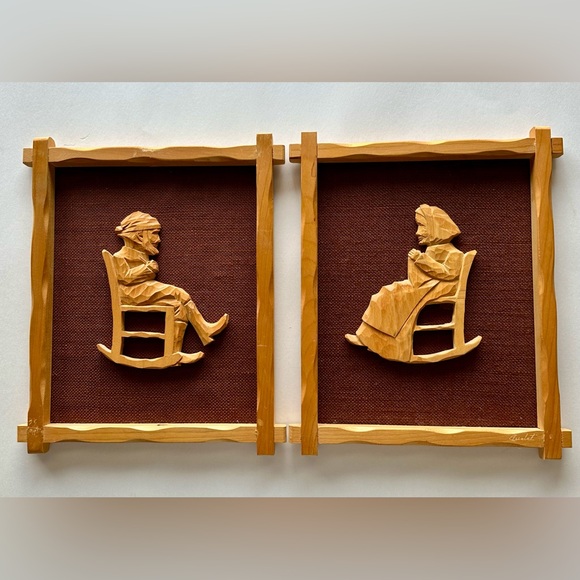 Vintage Audet Hand-carved Folk Art - Picture 1 of 9